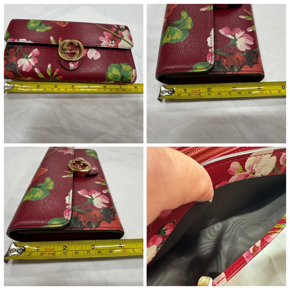 Gucci Bloom Continental Wallet with Gold Double G - Picture 7 of 8